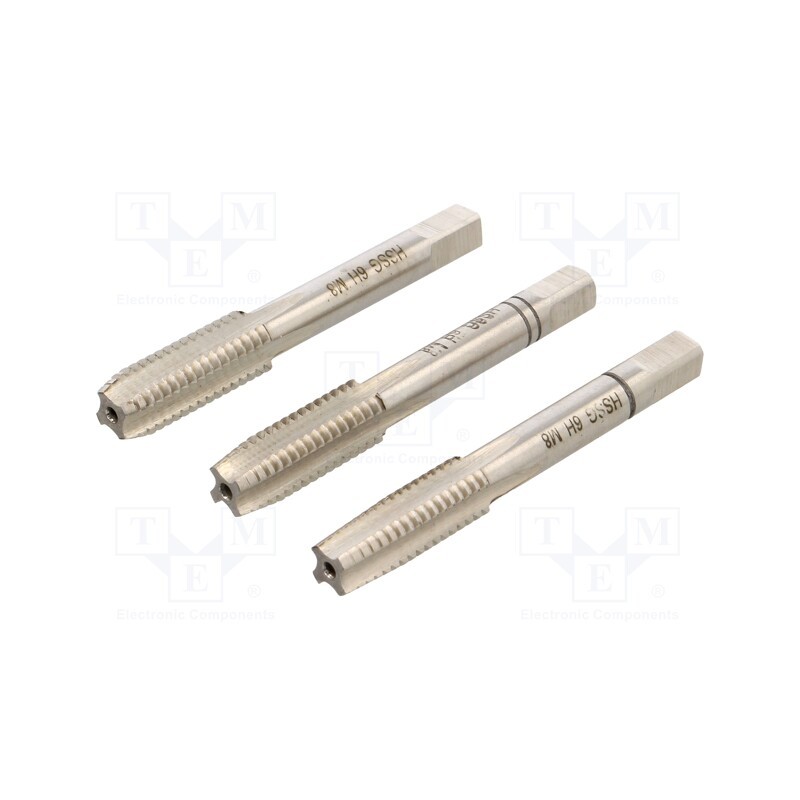 1 set x ALPEN-MAYKESTAG - 70700800100 - Kit: taps, for blind holes,to the through holes, L: 56mm, 4,9mm