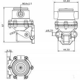 The Kramp fuel pump fits the SDF