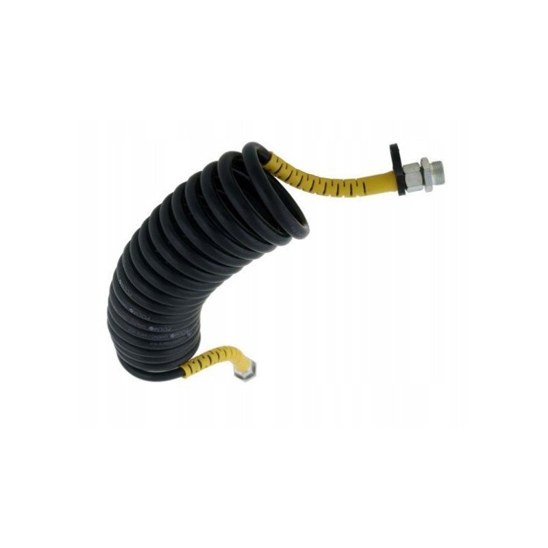 Spiral cable, yellow sheath, gz 22x1 5 polmo
