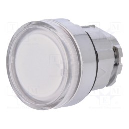 1 pcs x SCHNEIDER ELECTRIC - ZB4BW37 - Switch: push-button, 22mm, Stabl.pos: 1, transparent, ZBV6, IP66