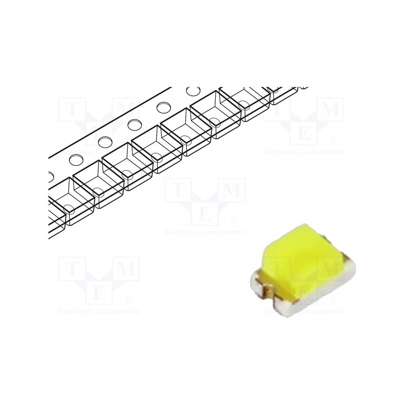 1 pcs x Inolux - IN-S85AT5UW - LED, SMD, 0805, white, 285mcd, 120°, 5mA, 2.8V, Lens: transparent