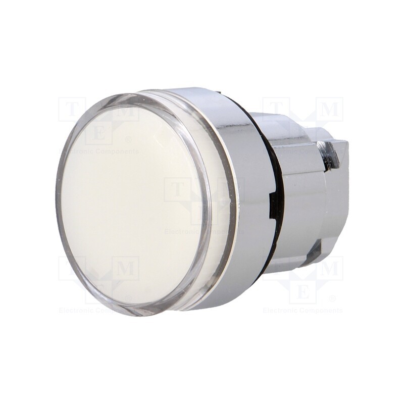 1 pcs x SCHNEIDER ELECTRIC - ZB4BW31 - Switch: push-button, 22mm, Stabl.pos: 1, white, ZBV6, IP66, flat