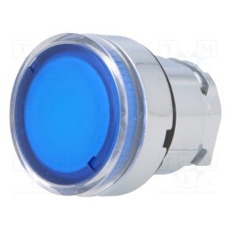 1 pcs x SCHNEIDER ELECTRIC - ZB4BW36 - Switch: push-button, 22mm, Stabl.pos: 1, blue, ZBV6, IP66, flat