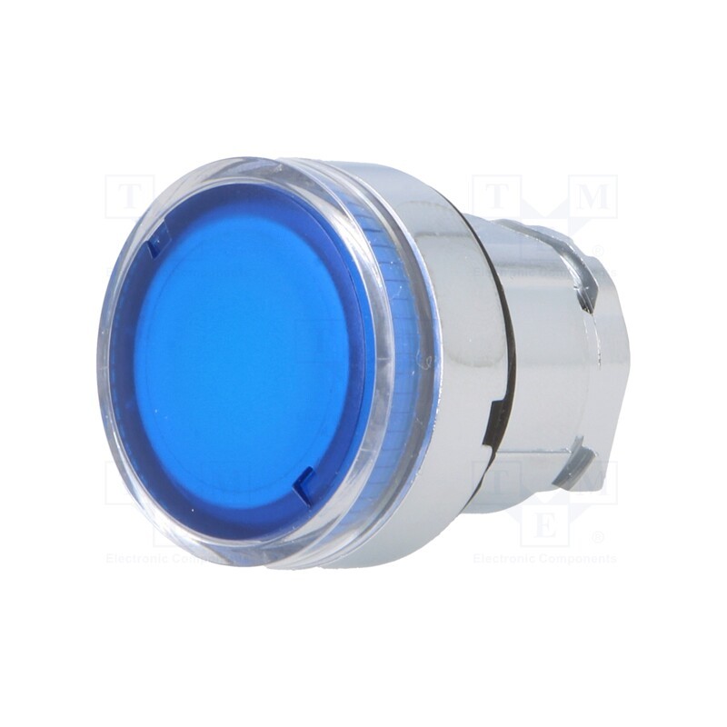 1 pcs x SCHNEIDER ELECTRIC - ZB4BW36 - Switch: push-button, 22mm, Stabl.pos: 1, blue, ZBV6, IP66, flat