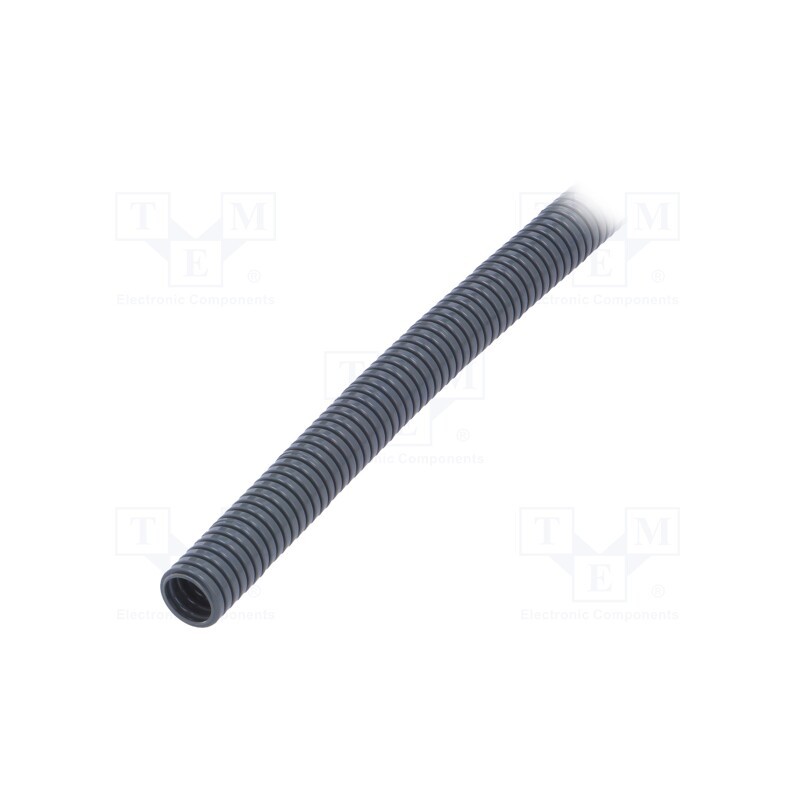 50 m x PMA - PCLT-12S - Protective tube, Size: 12, polyamide 6, grey, L: 50m, -50÷105°C, PCL