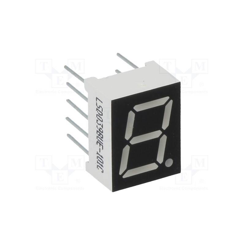 3 pcs x WENRUN - LSD039BUE-101C-03 - Display: LED, 7-segment, 9.9mm, 0.39', No.char: 1, red, 6.5mcd, anode