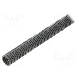 50 m x PMA - PCLT-10S - Protective tube, Size: 10, polyamide 6, grey, L: 50m, -50÷105°C, PCL