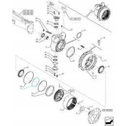 Piston ring new holland t5 tm115 5181734 cnh