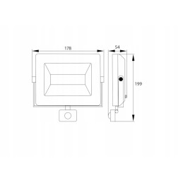 Floodlight SMD LED lamp 230v 30w 4000k 2520lm and