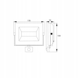 Floodlight SMD LED lamp 230v 30w 4000k 2520lm and