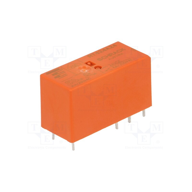 1 pcs x TE Connectivity - 4-1393243-7 - Relay: electromagnetic, DPDT, Ucoil: 24VDC, 8A, 8A/250VAC, 8A/30VDC