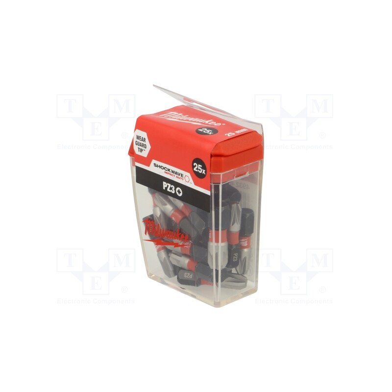 1 pcg x Milwaukee - 4932430869 - Screwdriver bit, Pozidriv®, PZ3, Overall len: 25mm, 25pcs.