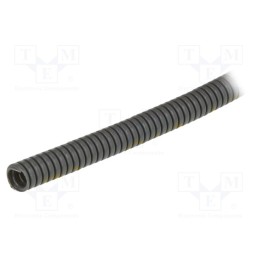 50 m x PMA - PCLT-07S - Protective tube, Size: 7, polyamide 6, grey, L: 50m, -50÷105°C, PCL