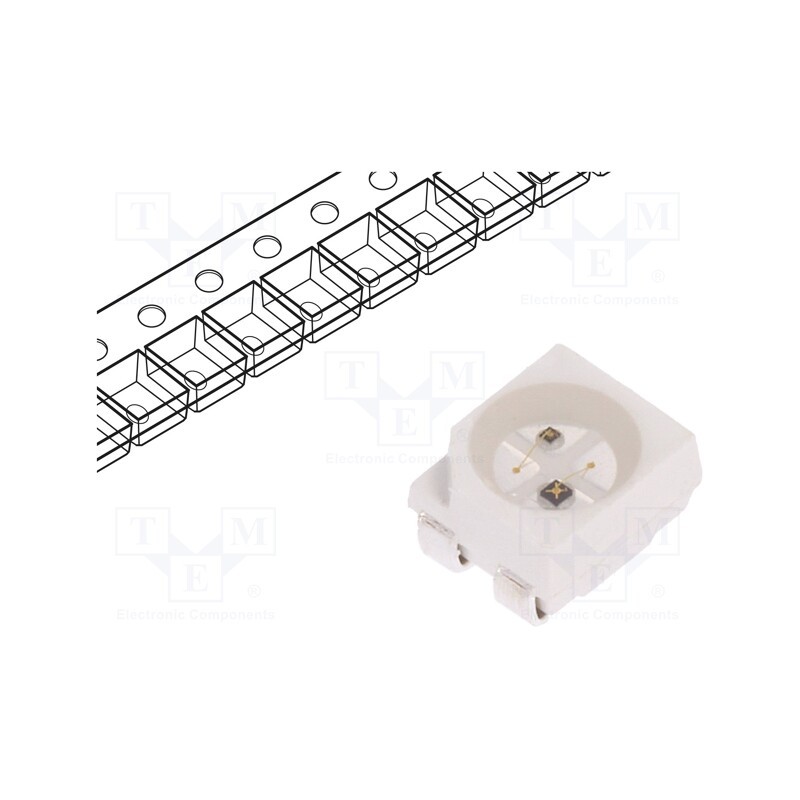 2 pcs x OPTOSUPPLY - OSIRXDS2C1A-I3I5 - IR transmitter, PLCC4, 850nm,940nm, transparent, 5÷10mW,15÷20mW