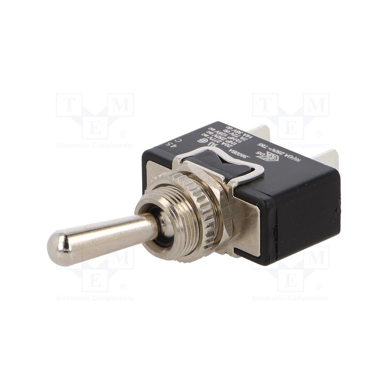 1 pcs x BULGIN - C3900BA - Switch: toggle, Pos: 2, SPST, ON-OFF, 16A/250VAC, Toggle: round, IP40