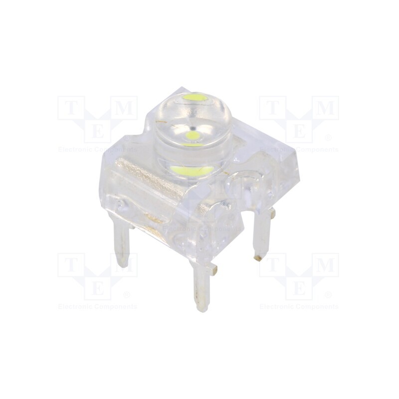 2 pcs x OPTOSUPPLY - OSW54LZJC1D - LED Super Flux, 7.62x7.62mm, white cold, 1560÷2180mcd, 120°, 30mA