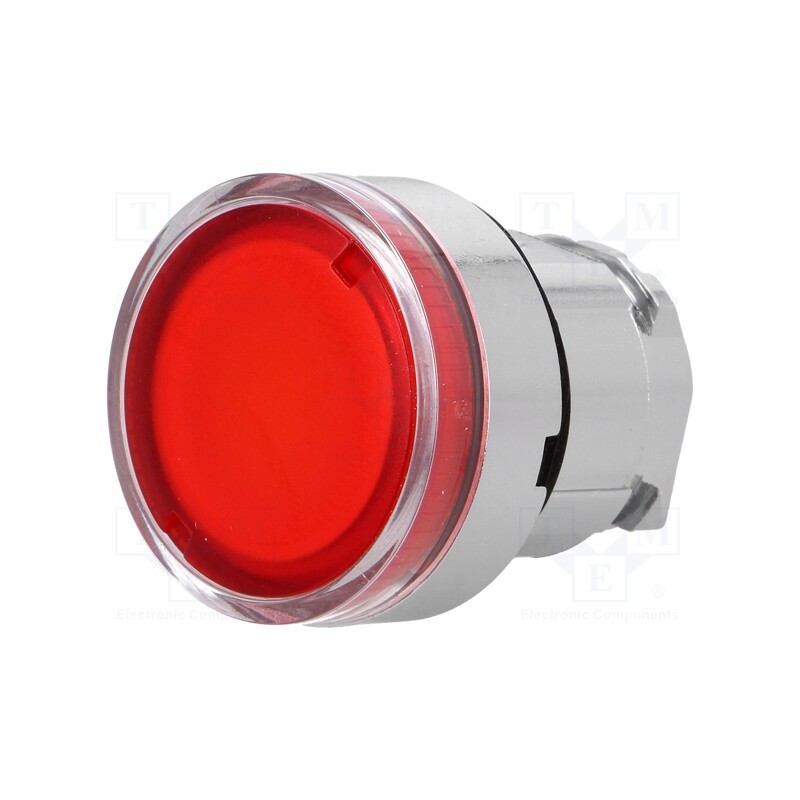 1 pcs x SCHNEIDER ELECTRIC - ZB4BW34 - Switch: push-button, 22mm, Stabl.pos: 1, red, ZBV6, IP66, flat, Pos: 2