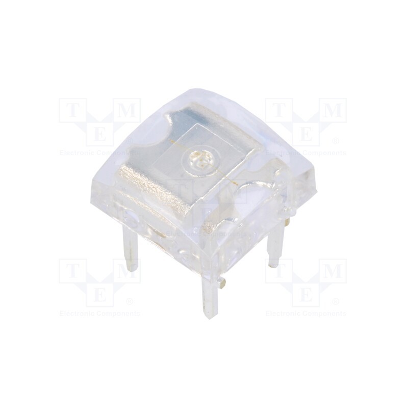 2 pcs x OPTOSUPPLY - OSB56LZ4E1D - LED Super Flux, 7.62x7.62mm, blue, 500÷750mcd, 140°, Front: flat