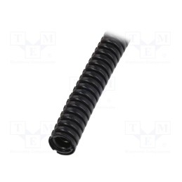 50 m x PMA - PACOF-07B - Protective tube, Size: 7, polyamide 6, black, L: 50m, -40÷105°C