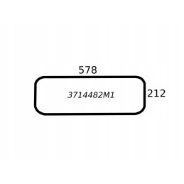 Lower rear window massey ferguson 3714482m1
