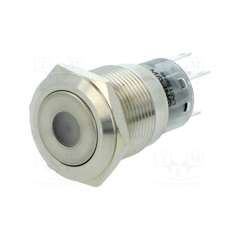 1 pcs x ONPOW - LAS1-AGQ-11D/R/6V - Switch: vandal resistant, Pos: 2, SPDT, 0.5A/220VAC, 1A/24VDC, IP67