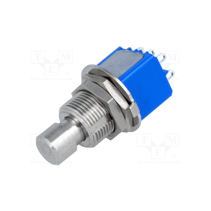 1 pcs x APEM - 8642A5X933 - Switch: push-button, Pos: 2, DPDT, 3A/250VAC, 4A/30VDC, ON-(ON)