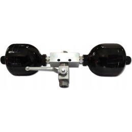 Shock absorber, double hydraulic accumulator 1 4 valve 1 2