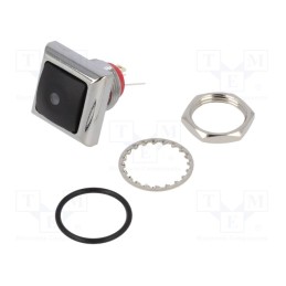 1 pcs x KNITTER-SWITCH - DPWL 1 CG D1A-KR - Switch: push-button, Pos: 2, SPST-NO, 0.5A/48VAC, 0.2A/50VDC, IP67