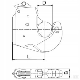 La301000 cbm cat 3 coupling hook