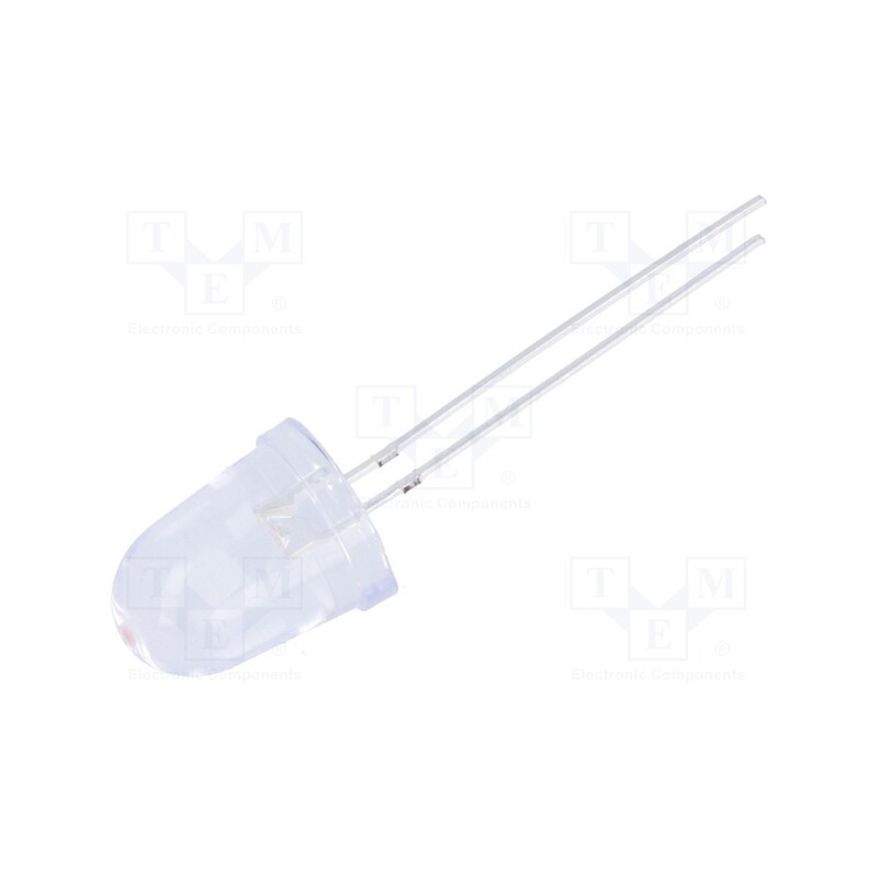 2 pcs x OPTOSUPPLY - OSK5DKA201A - LED, 10mm, pink, 10000÷12000mcd, 8°, Front: convex, 2.9÷3.6V, Bullet