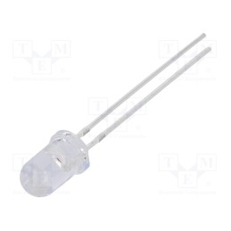 2 pcs x OPTOSUPPLY - OS5YKP5111A - LED, 5mm, yellow, 22000÷25000mcd, 15°, Front: convex, 1.8÷2.26V