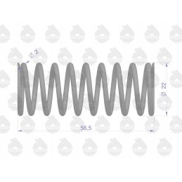 Internal valve spring 950507 Zetor original