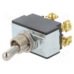 1 pcs x SWITCH COMPONENTS - TB1-2A-DC-6 - Switch: toggle, Pos: 2, DPST, ON-OFF, 21A/14VDC, Leads: screw, 50mΩ