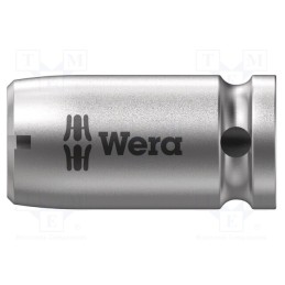 1 pcs x WERA - 5042605001 - Adapter, Overall len: 25mm, Mounting: 1/4' (C6,3mm),1/4' square