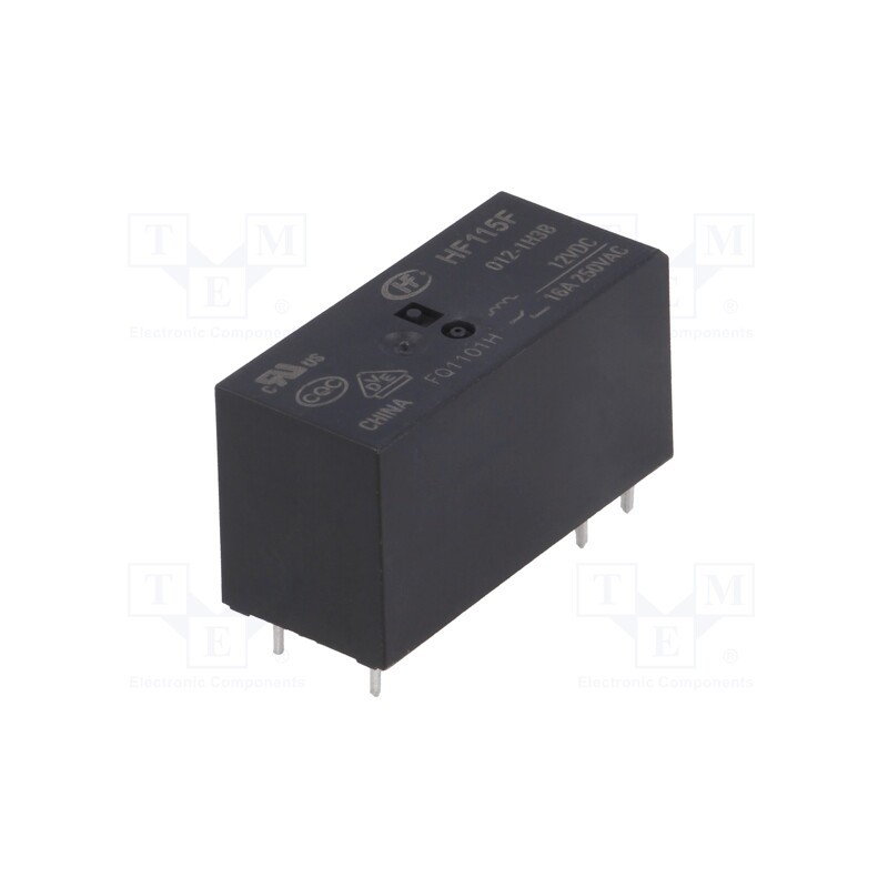 1 pcs x HONGFA RELAY - HF115F/012-1H3B - Relay: electromagnetic, SPST-NO, Ucoil: 12VDC, 16A, 16A/250VAC
