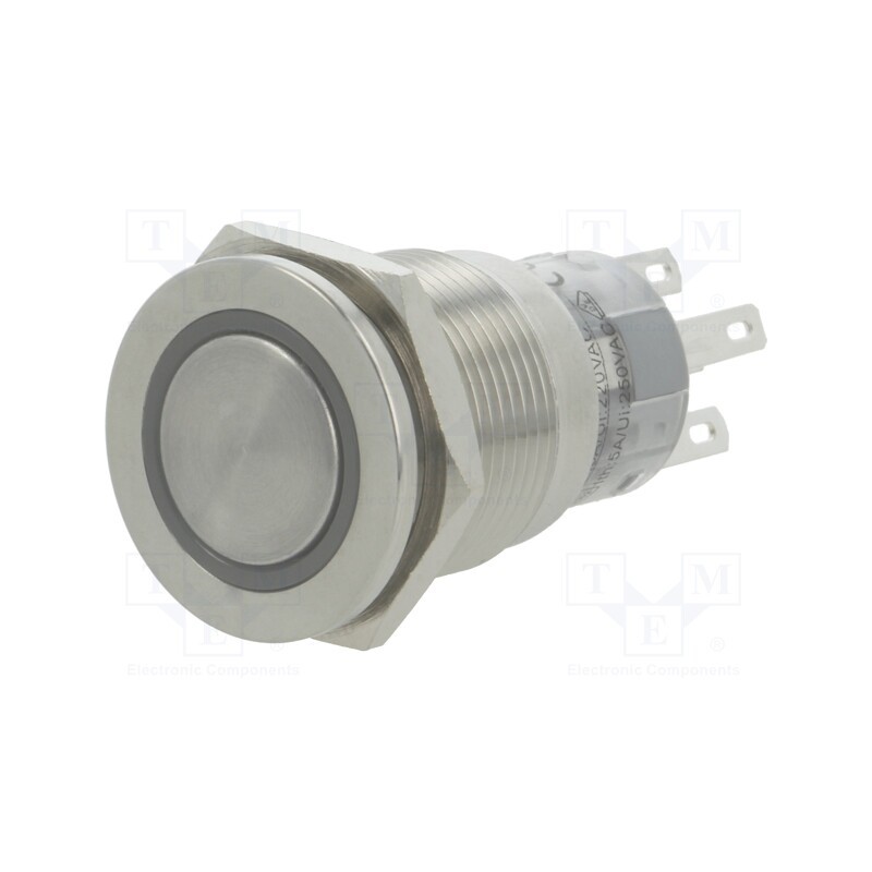 1 pcs x ONPOW - LAS1-AGQPF-11E/G/12V/S - Switch: vandal resistant, Pos: 2, SPDT, 0.5A/220VAC, 1A/24VDC, IP67