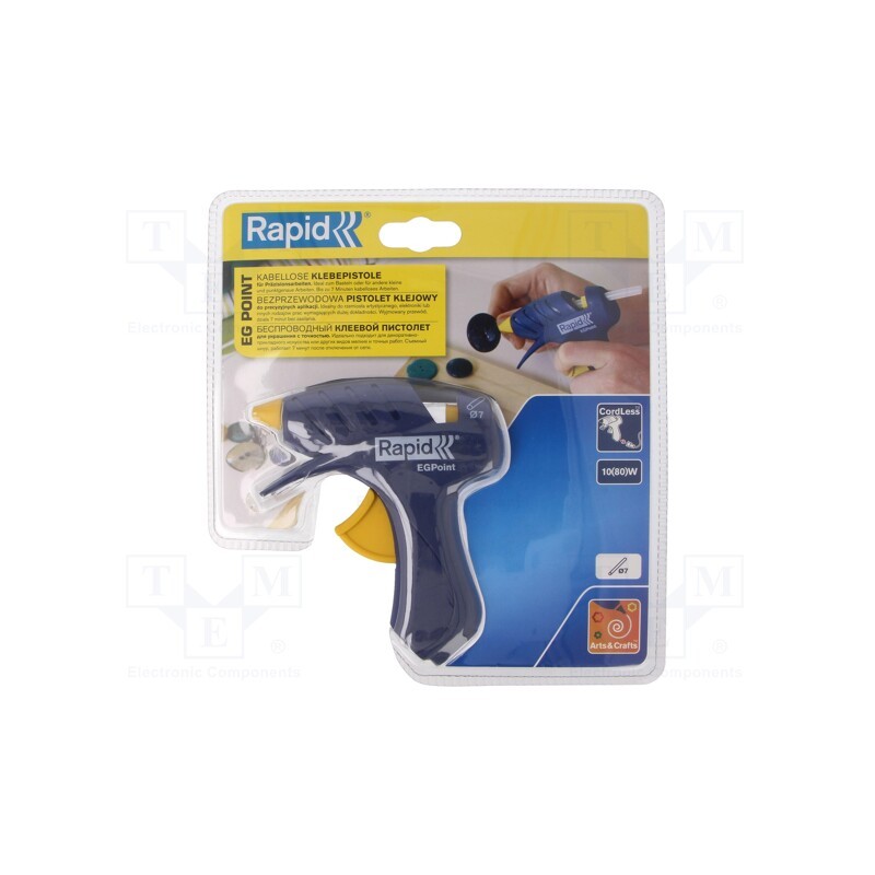 1 pcs x RAPID - 5000432 - Hot melt glue gun, Ø: 7mm, Power (warm up phase): 80W, 160÷180°C