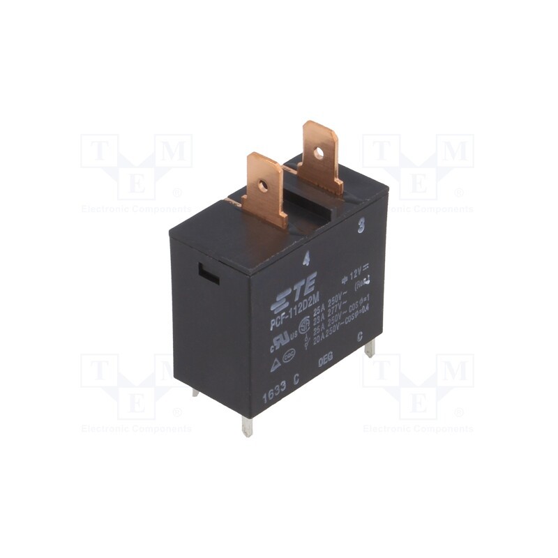 1 pcs x TE Connectivity - 3-1419153-4 - Relay: electromagnetic, SPST-NO, Ucoil: 12VDC, 25A, 25A/250VAC