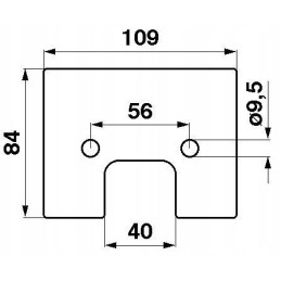 New Holland 84005086 cnh rubber feeder blade