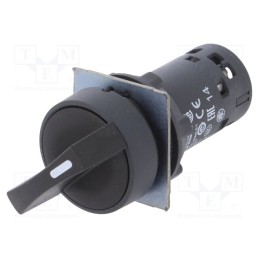 1 pcs x SCHNEIDER ELECTRIC - XB7ND25 - Switch: rotary, 22mm, Stabl.pos: 2, NC + NO, black, none, IP65, Pos: 2