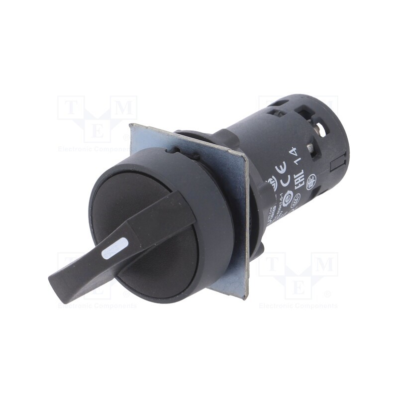 1 pcs x SCHNEIDER ELECTRIC - XB7ND25 - Switch: rotary, 22mm, Stabl.pos: 2, NC + NO, black, none, IP65, Pos: 2