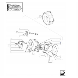 New Holland clutch disc spring 25174661 4