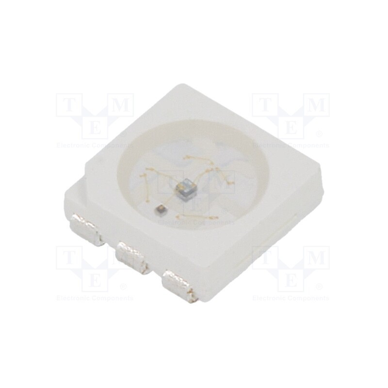 2 pcs x OPTOSUPPLY - OSR5RSS4C1A - LED, red, blinking, 150÷330mcd, 120°, 3÷5V, 20mA, 5x5x1.5mm