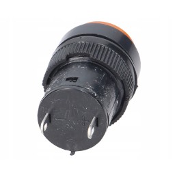 Orange LED indicator, 15mm diameter housing