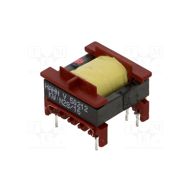 1 pcs x HAHN - V50212 - Transformer: impulse, 12V, 12V, power supply, 21.7x22.5x17.1mm
