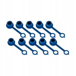Blue grease nipple cover, 10 pcs