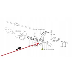 608985 0 gear wheel of the tank unloading drive