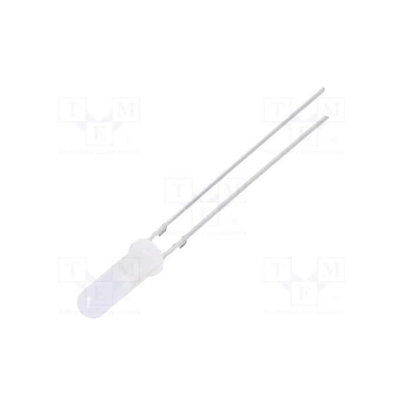 2 pcs x OPTOSUPPLY - OSO5JA6CF2A - LED, 3mm, orange, 68÷100mcd, 150°, Front: convex, 1.8÷2.6V