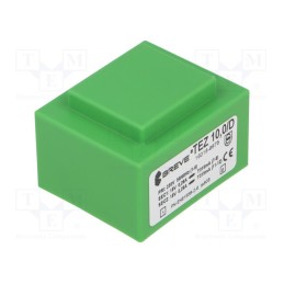 1 pcs x BREVE TUFVASSONS - TEZ10.0/D230/18-18V - Transformer: encapsulated, 10VA, 230VAC, 18V, 18V, 278mA, 278mA, PCB