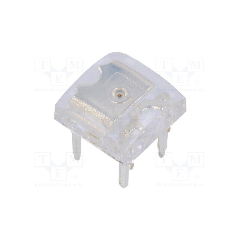 2 pcs x OPTOSUPPLY - OSO5PAZ4E1D - LED Super Flux, 7.62x7.62mm, orange, 750÷1200mcd, 140°, 50mA